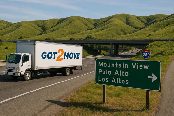 moving truck for a move in Mountain View
